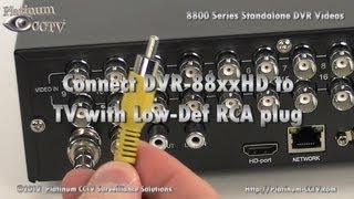 Plug in RCA TV to DVR - DVR-88xxRT - H.264 Standalone DVR