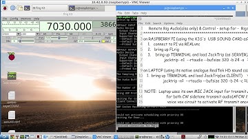 Remote Rig Audio & Remote Rig Control for an Elecraft K3S - step by step demo using free software