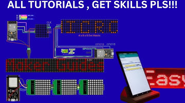 🔴Control a Dot Matrix Display with Your Phone!ESP32 Wireless Display Project 