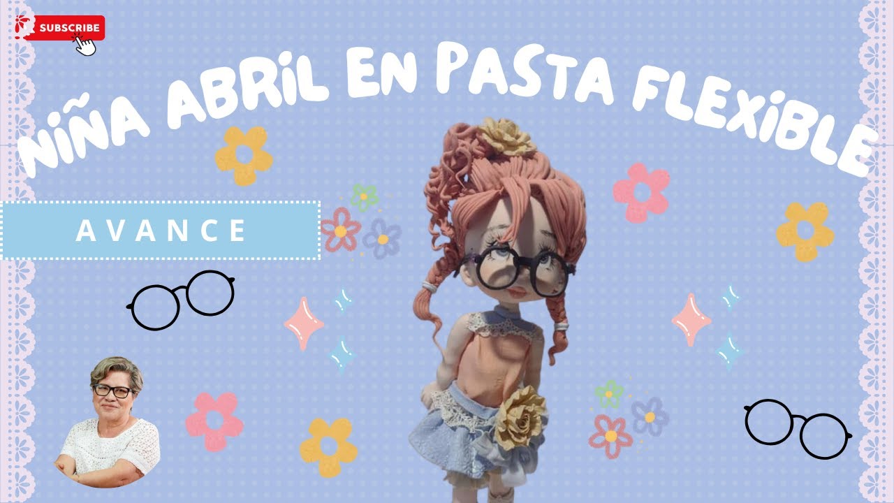 Niña Abril en Pasta Flexible | Migajón Artístico