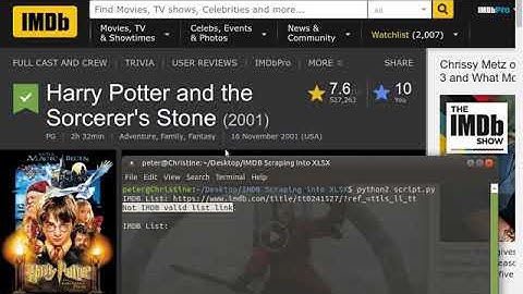 Scraping IMDB Movies List into XLSX File | Python