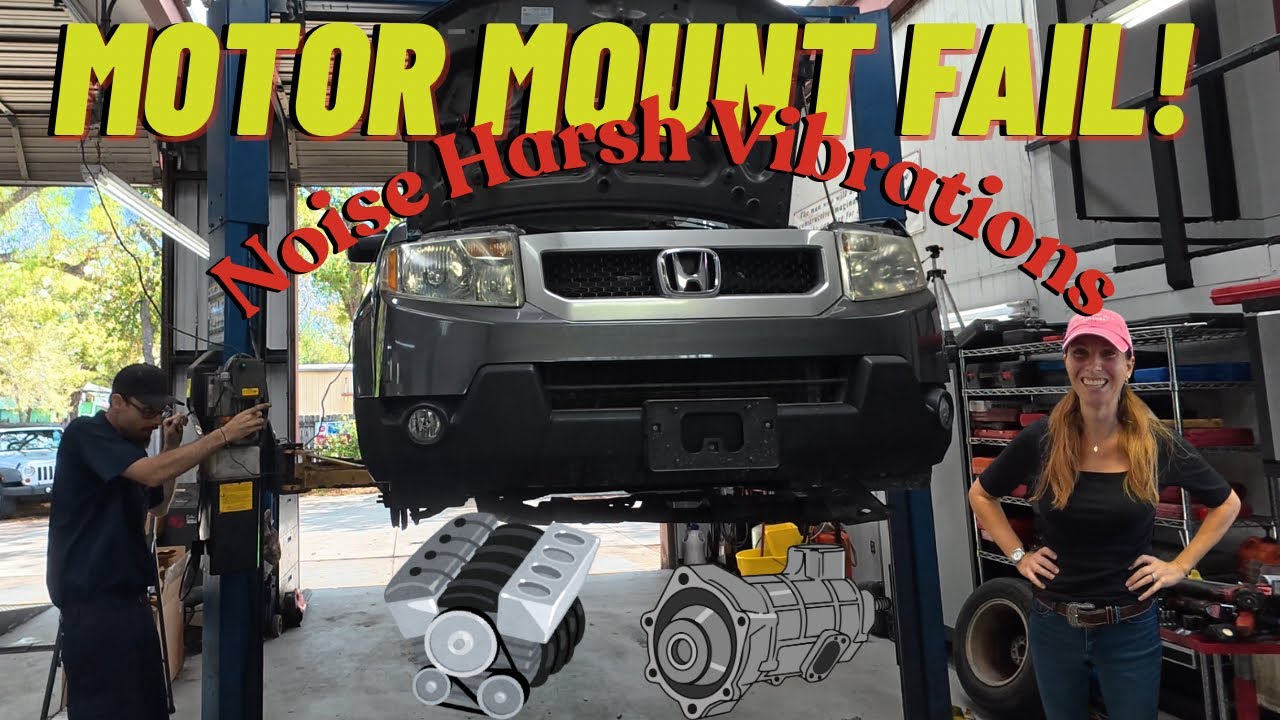 Total Collapse! Honda Element 2.0 Engine Mount FAILURE 2.4 l4