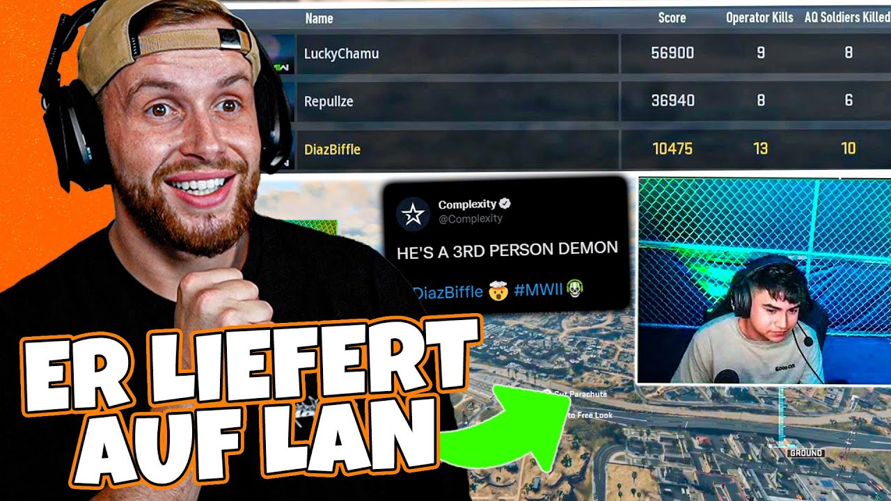 DOCH KEIN CHEATER?! | Diaz Biffle LIEFERT auf seinem ERSTEN COD Warzone LAN EVENT in Los Angeles