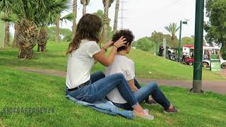 Relaxing and soft ASMR massage to my mom in Hayarkon Park - *natural sounds* screenshot 4