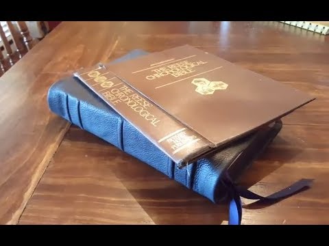 Bible Rebind Review - The Reese Chronological Bible In A Grey Lambskin With Burgundy Deerskin Liner