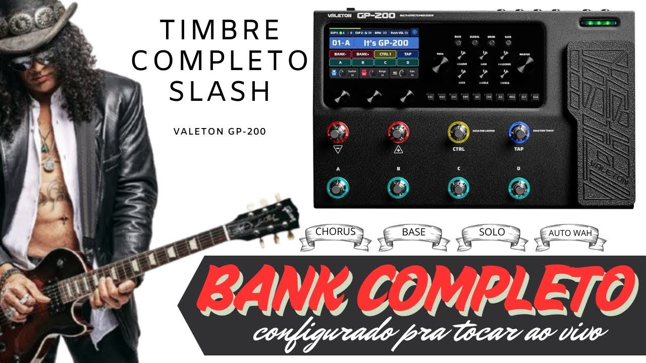 PRESETS VALETON GP-200 - PATCHES - SLASH BANK COMPLETO - BANK FULL ...