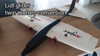 lidl glider / twin motors conversion