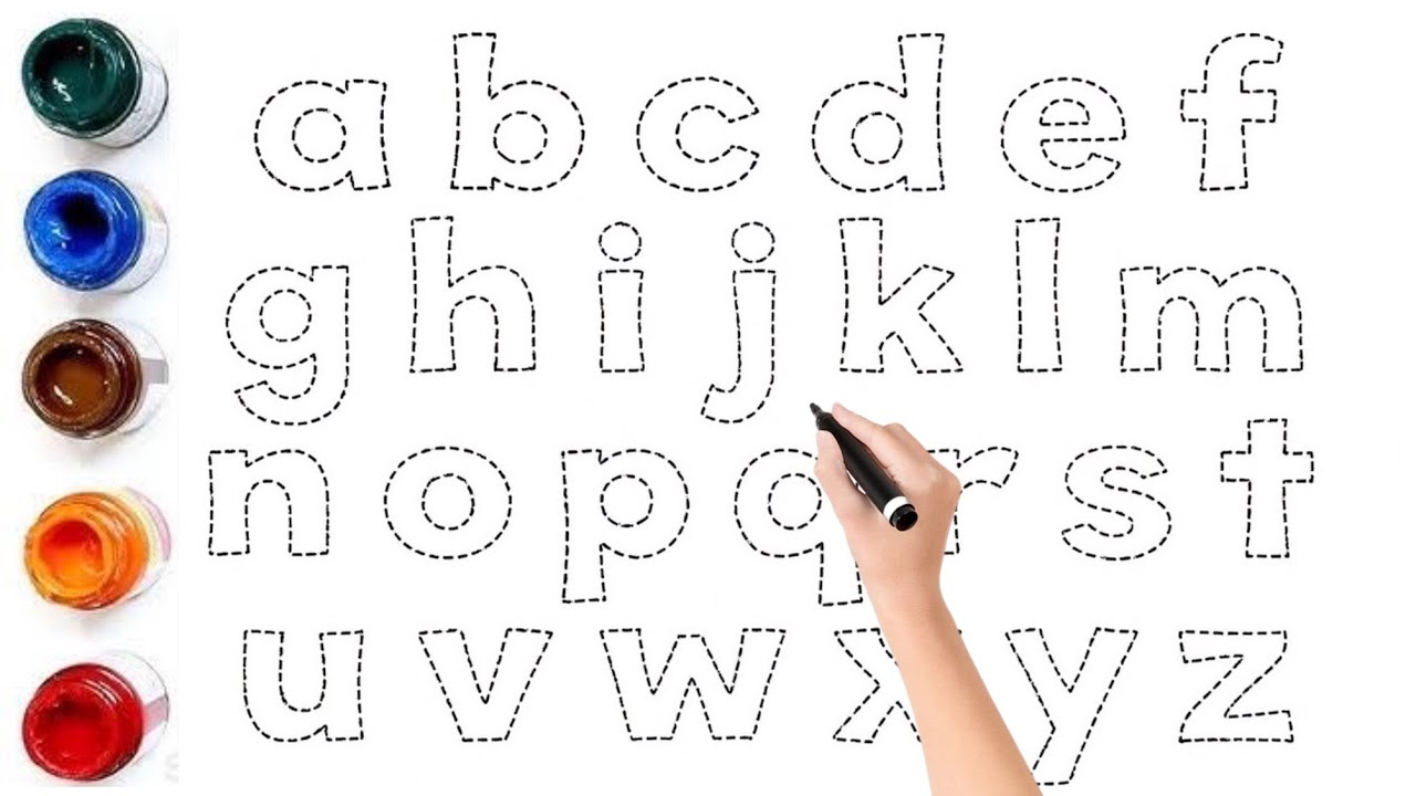 ABC Alphabet Drawing and Coloring for Kids | Learn Letters AToZ for ...