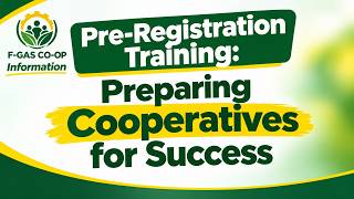 PRE-REGISTRATION TRAINING OF CO-OPERATIVE