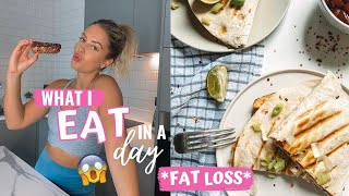 WHAT I EAT IN A DAY FOR FAT LOSS + MACROS | I'm doing what??
