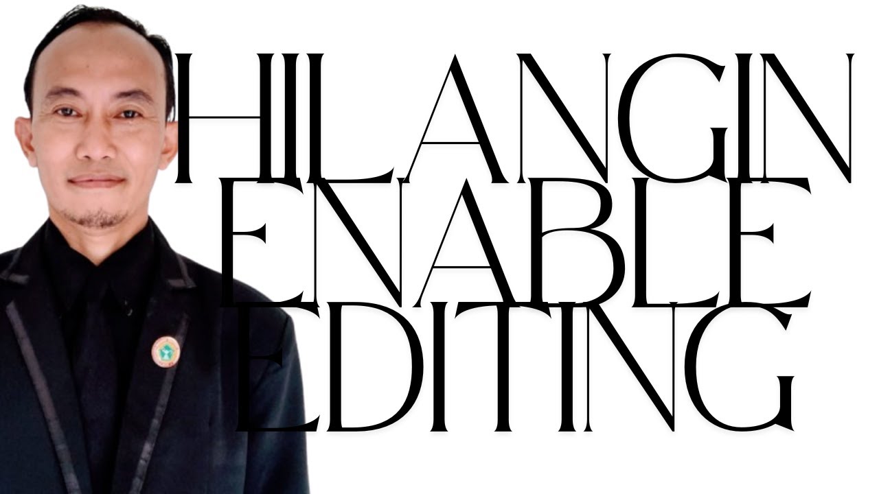 Cara menghilangkan enable editing word pada office youtube