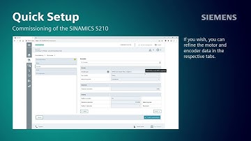 SINAMICS DriveSim Advanced commissioning of a SINAMICS S210 new using the web server