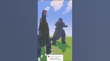 Godzilla(Legitdragonb0y) Vs Godzilla (Monstergamer122) #mobbattle #mobbattles #mcpe #addon #shorts