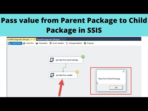 49 Pass value from Parent Package to Child Package in SSIS