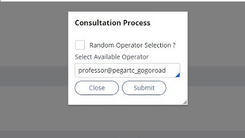Pega Real-time Consultation and Transfer