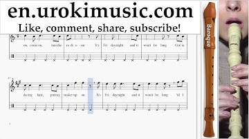 How to Play Recorder (B.) Sia - Cheap Thrills Tabs Part#2 um-i352