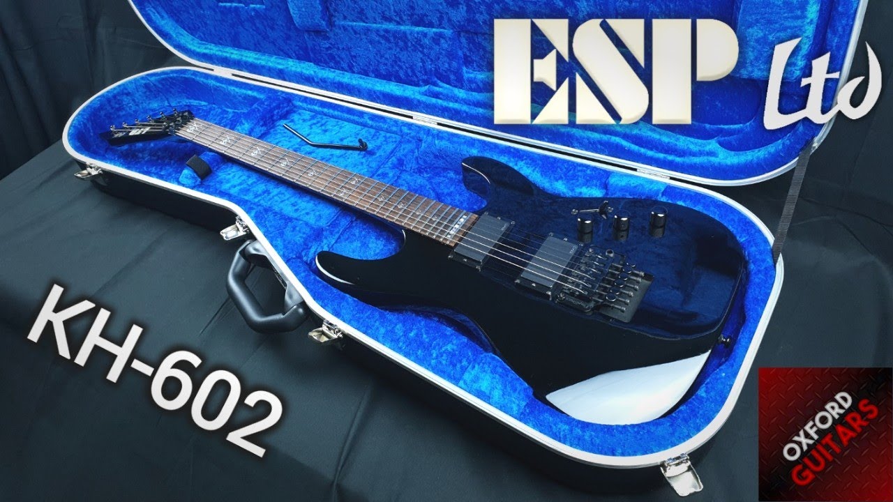 ESP LTD KH-602 2006 Kirk Hammett Signature Metallica Neck Thru Floyd Rose EMG guitar close up video