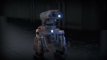 Blender Model & Animation | Sci-Fi Worker Robot