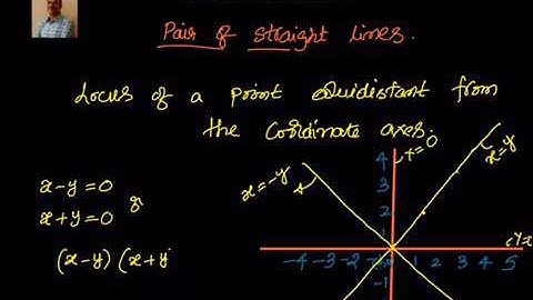 Coordinate Geometry: Pair of straight lines: Introduction