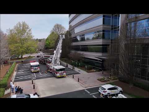3/21/26 - Raleigh (NC) Fire - Sugar Bush Road - Ladder 14 and Ladder 4 - Drone Footage