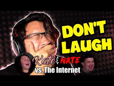 Try Not To Laugh Challenge #8 by: Markiplier | Kate and Nate React!