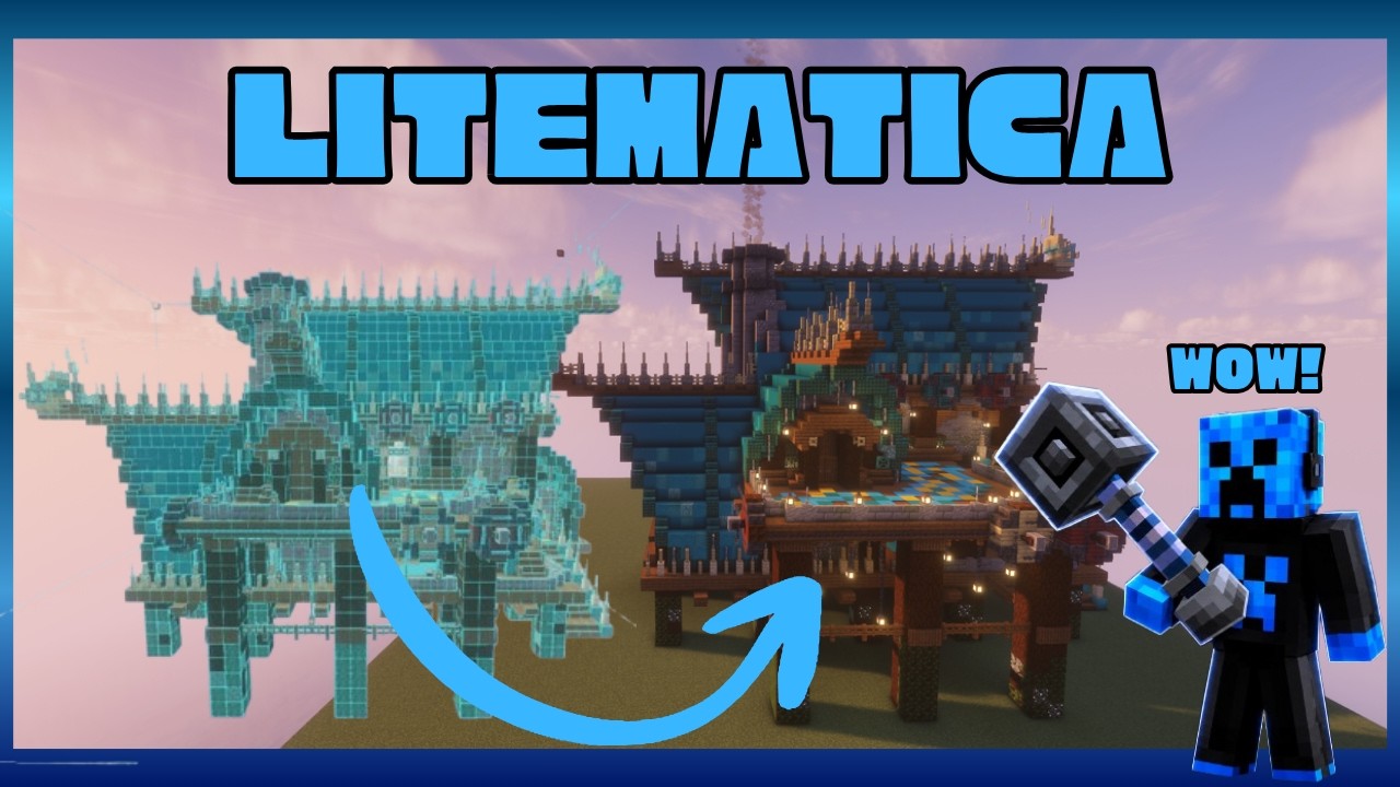 How to use Schematics (Litematica) #minecraft #schematics - YouTube