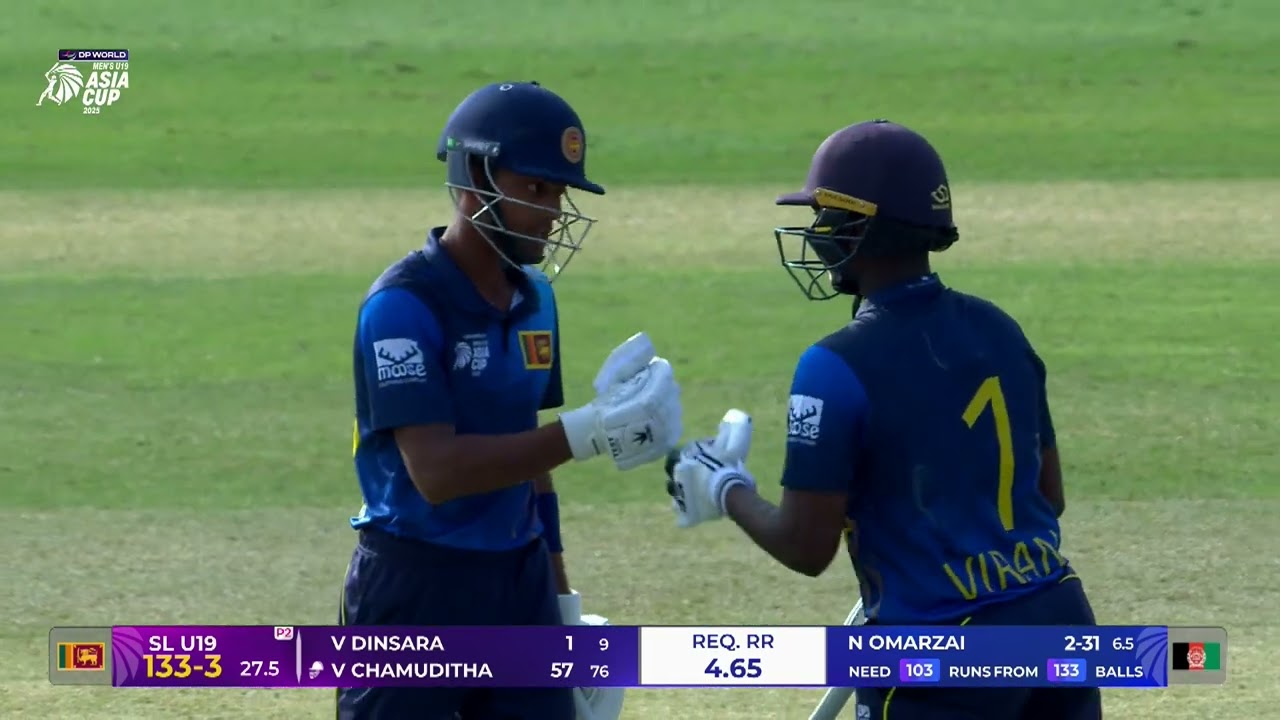 Chamuditha, STOP THAT! | Afghanistan U19 v Sri Lanka U19 | DP World U19 Men's Asia Cup 2025