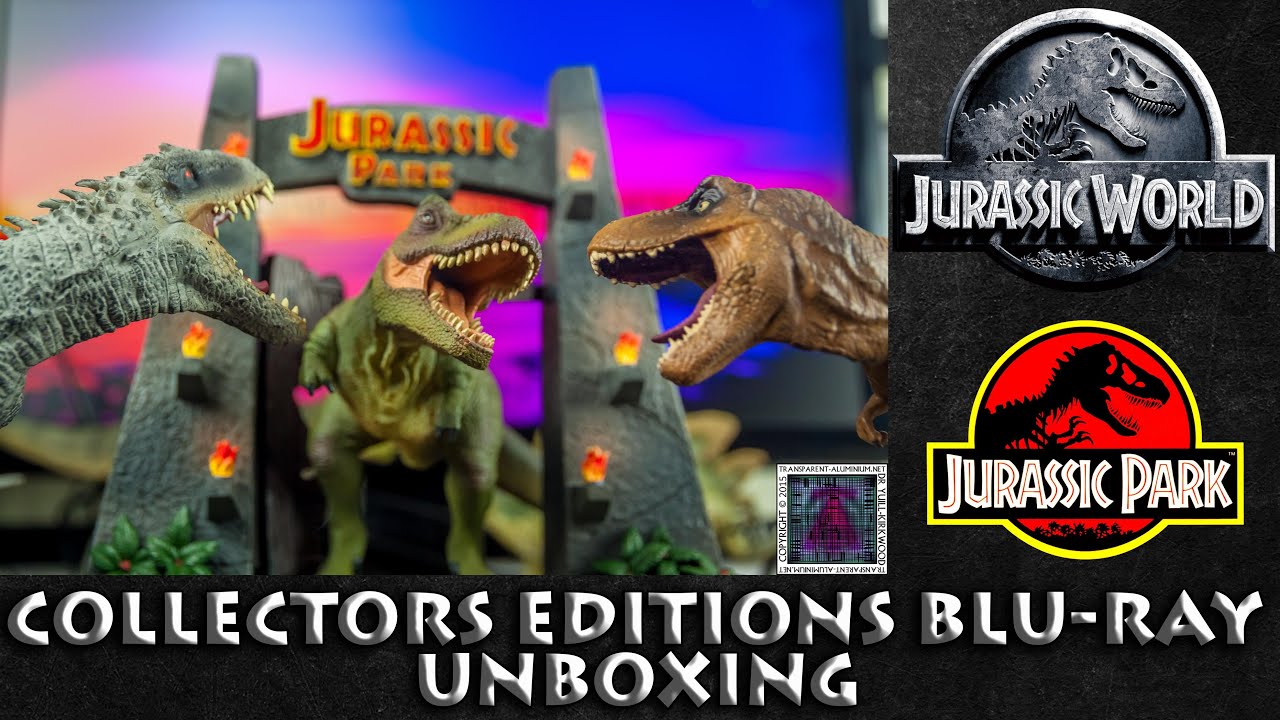 Jurassic World & Jurassic Park Collector's Editions Unboxing - YouTube