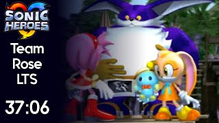 Sonic Heroes - Team Rose LTS Speedrun - 37:06 [Game Time]