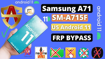 SAMSUNG A71(A715F) BYPASS FRP Android 1 -No Smart Switch -No MagmaTool -NO launcher -NO galaxy store