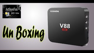 UnBoxing SCISHION V88 TV Box Rockchip 3229 Quad Core - US PLUG BLACK