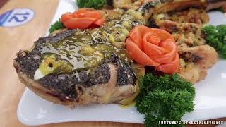 Vietnam Food - Red Tail Catfish Amazon with passion fruit sauce Seafood Vietnam
