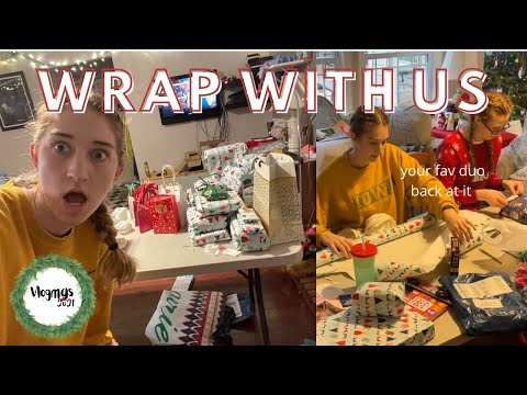 Relaxing gift wrapping Timelapse! Wrap your gifts with us:) vlogmas Day 9| Naomi Marie