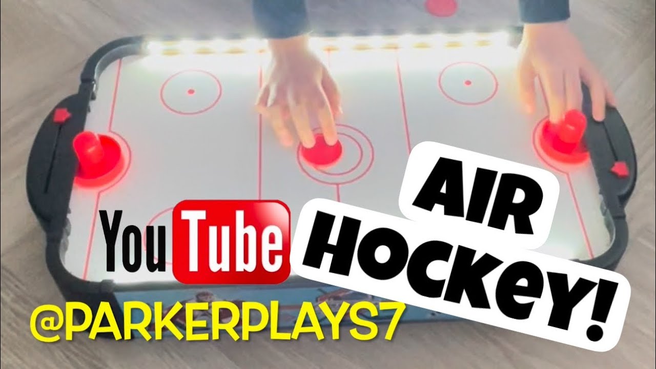 Close Game but who Won ??  Parker Plays Air Hockey..