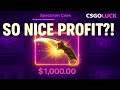 CSGOLUCK WE GOT SO NICE PROFIT +1K$ - CSGOLUCK PROMO CODE 2025