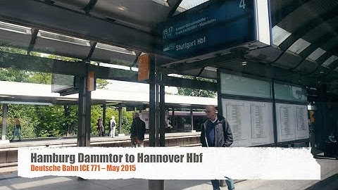 On board the Deutsche Bahn ICE: Hamburg to Hannover