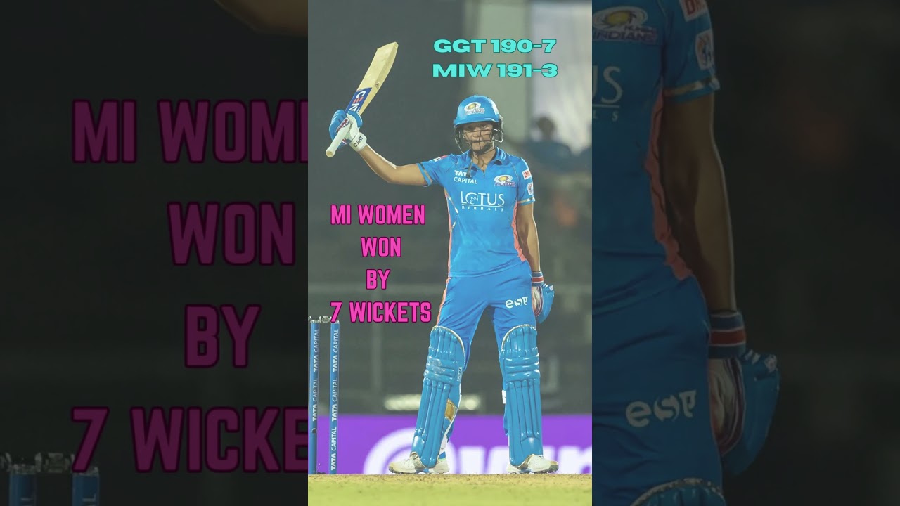 MI WOMEN VS GUJARAT GIANTS 16TH T20 MATCH 