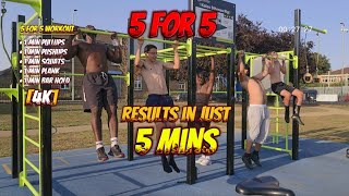 5For5 Workout | Get Pumped in Just 5 mins