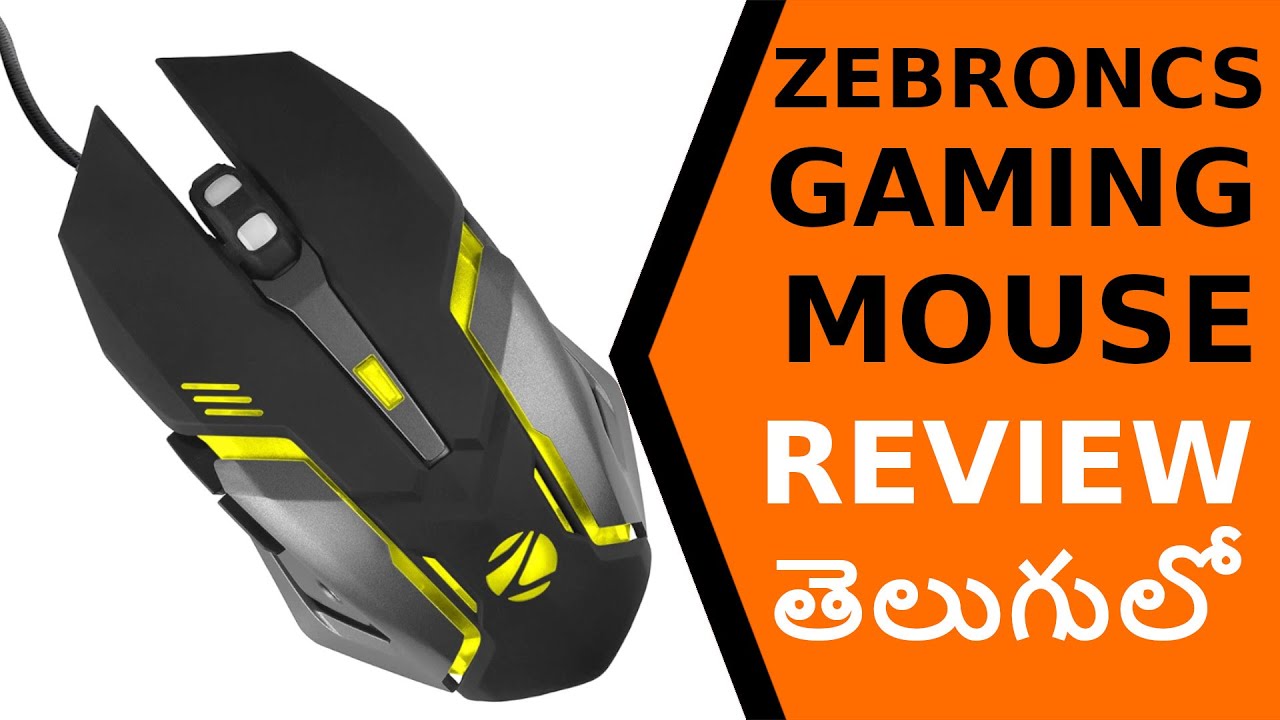 ZEBRONICS GAMING MOUSE REVIEW తెలుగులో YouTube