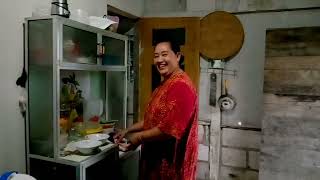 Alone Widow Village Zone near the border forest of Nganjuk Bojonegoro Rainy season Approaching dusk.