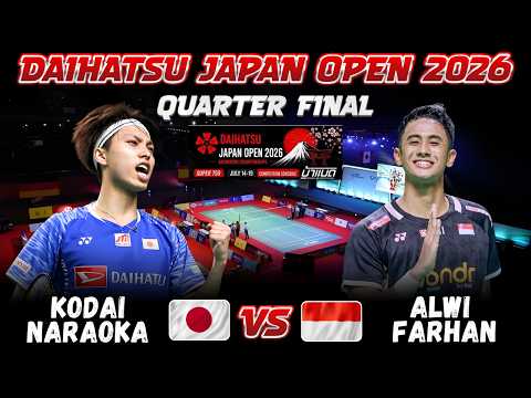 😱🔥SPECTACULAR MATCH🔥😱  Kodai NARAOKA (JPN) vs Alwi FARHAN (INA) | Japan Open 2026 Badminton