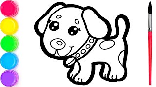 Drawing Dog - Coloring and Pictures for Kids | It chizish - Bolalar uchun rang berish va rasmlar