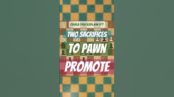 Unbelievable Double Sacrifice for Pawn Promotion! Bishop AND Knight Gone! #chess #endgame