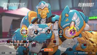 картинка: АГРЕССИВНЫЙ БОГ РАЙНХАРДТА — LHCLOUDY | Overwatch 2, 18-й сезон