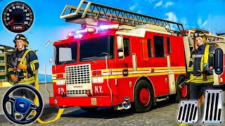 Fire Truck Rescue Team Simulator 3D - 911 US Emergency Fire Truck Driving 2025 - Android Gameplay screenshot 2