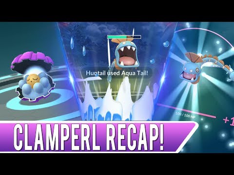 CLAMPERL RECAP! Shiny Clamperl & Lucky Clamperl Trades + Huntail & Gorebyss Great League Testing CLAMPERL RECAP! Shiny Clamperl & Lucky Clamperl Trades + Huntail & Gorebyss Great League Testing Thumbnail