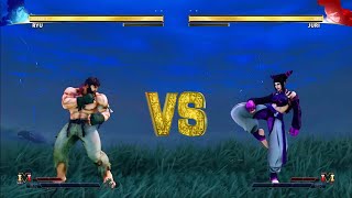 Street Fighter 5 : Ryu Vs Juri - (Hardest-CPU Level 8)