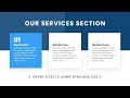 Our services section design using html  css with cool hover effects