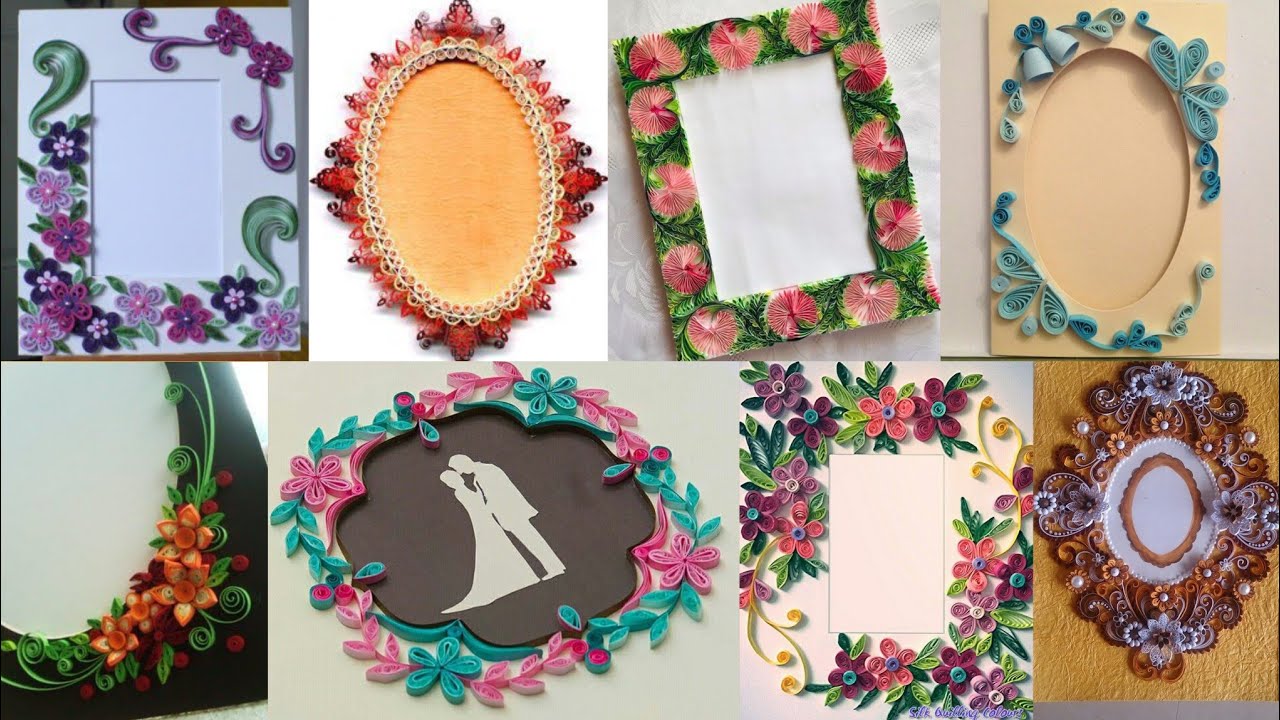 Staggering easy quilling paper border designs # Quilling arty frames