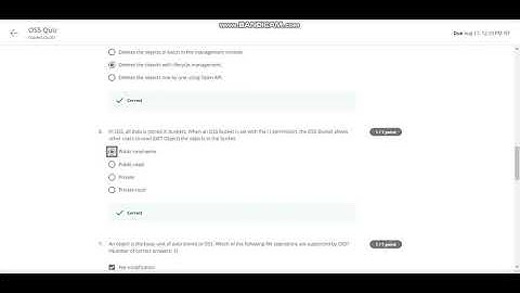 coursera 100% answer| Cloud Computing Fundamentals on Alibaba Cloud |Week 3 |OSS Quiz